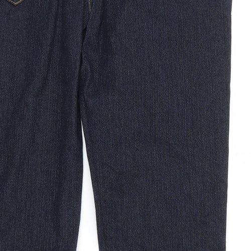 F&F Womens Blue  Denim Straight Jeans Size 12 L28 in