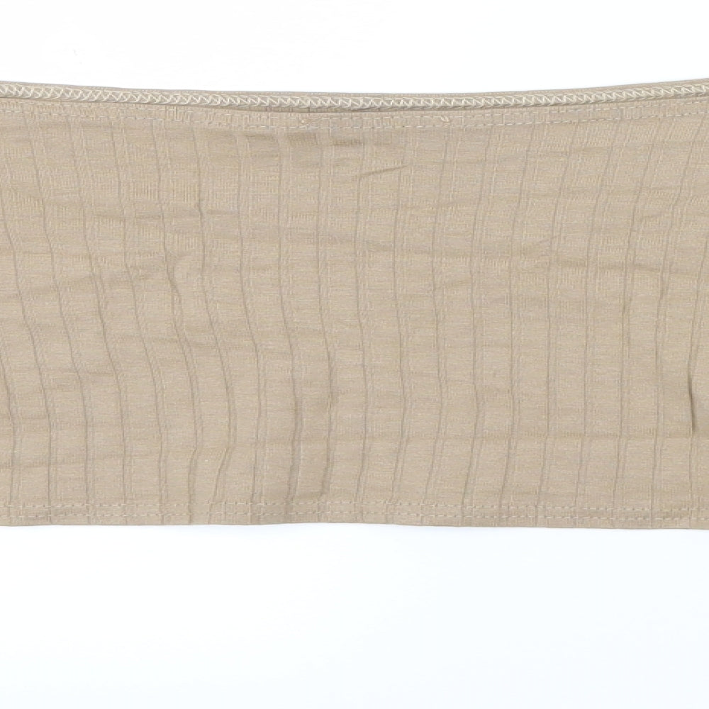 PRETTYLITTLETHING Womens Beige   Cropped T-Shirt Size 10