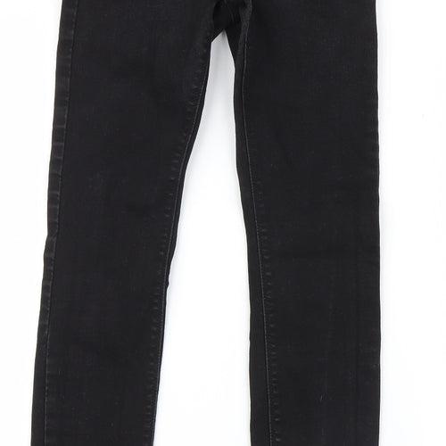 Denim Co. Womens Black  Denim Straight Jeans Size 8 L28 in
