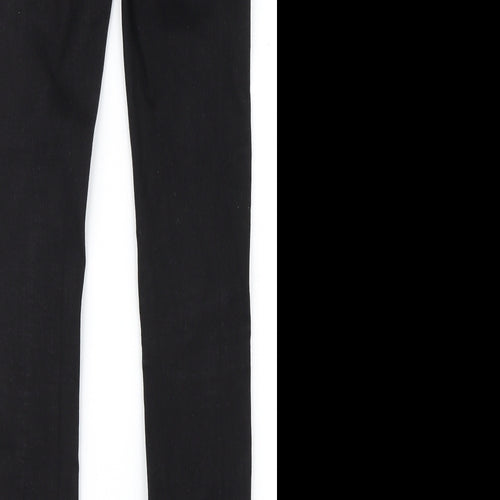 Denim Co. Womens Black  Denim Straight Jeans Size 8 L28 in