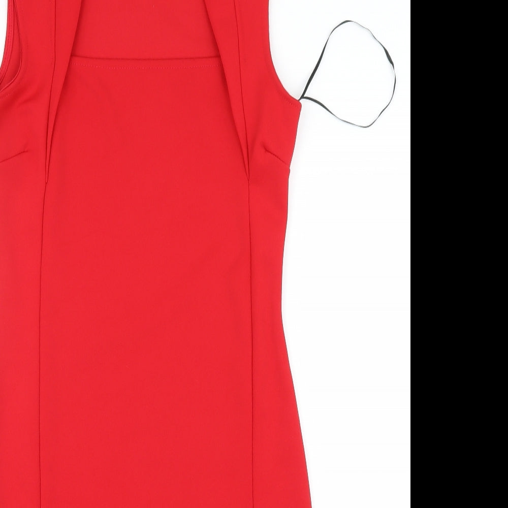 Evita Womens Red   Pencil Dress  Size 12