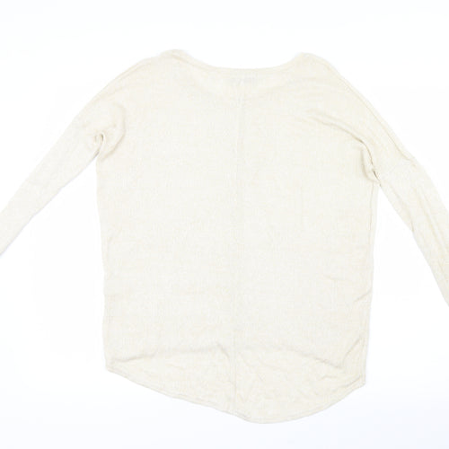 Bebe Paris Womens Gold  Knit Pullover Jumper Size M