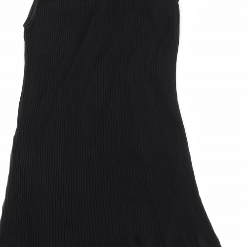 Sublims Womens Black   A-Line  Size M  - Pleated