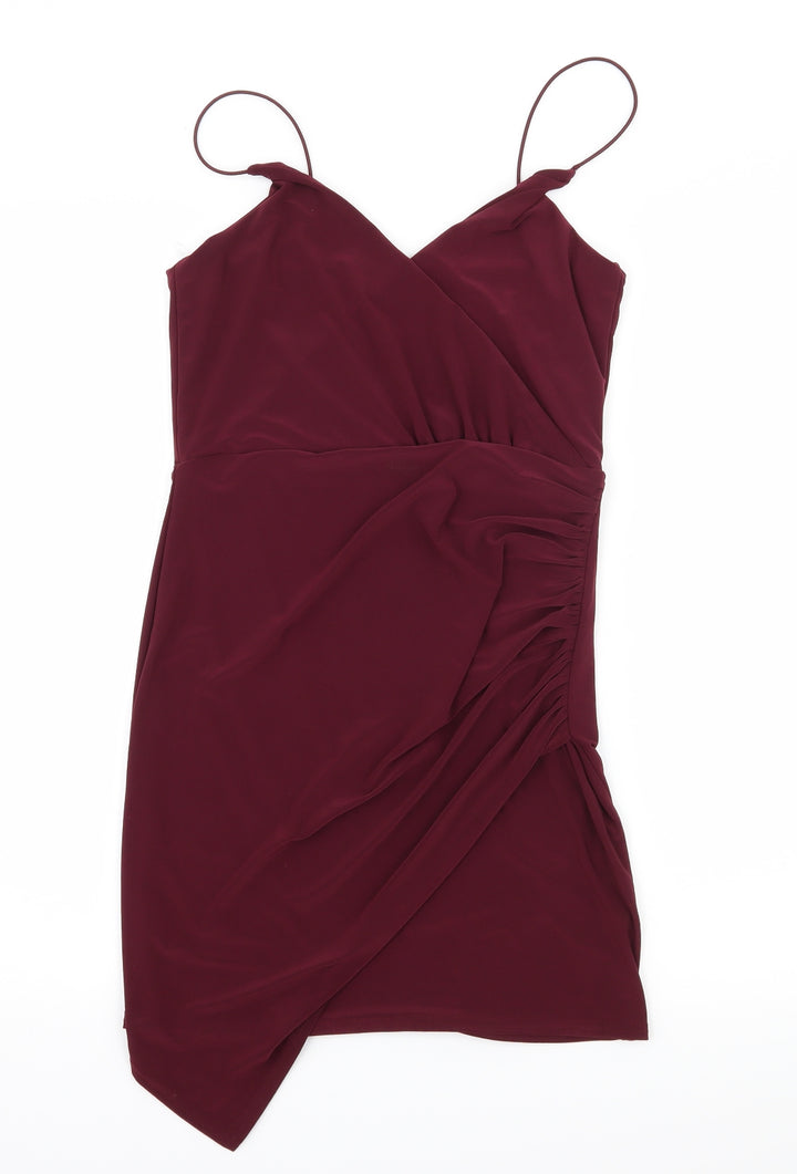 Boohoo Womens Purple  Jersey Slip Dress  Size 10