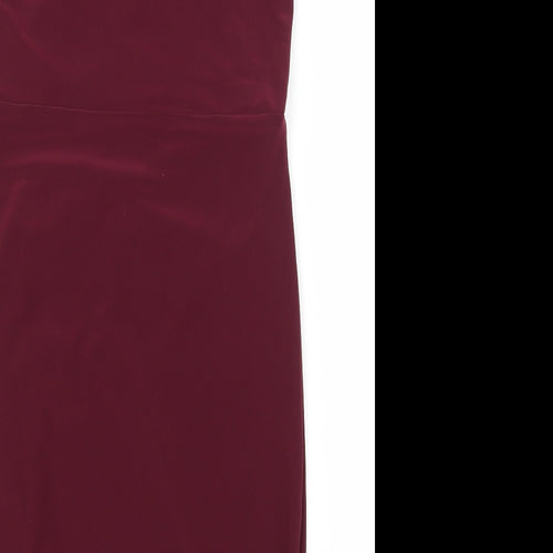 Boohoo Womens Purple  Jersey Slip Dress  Size 10