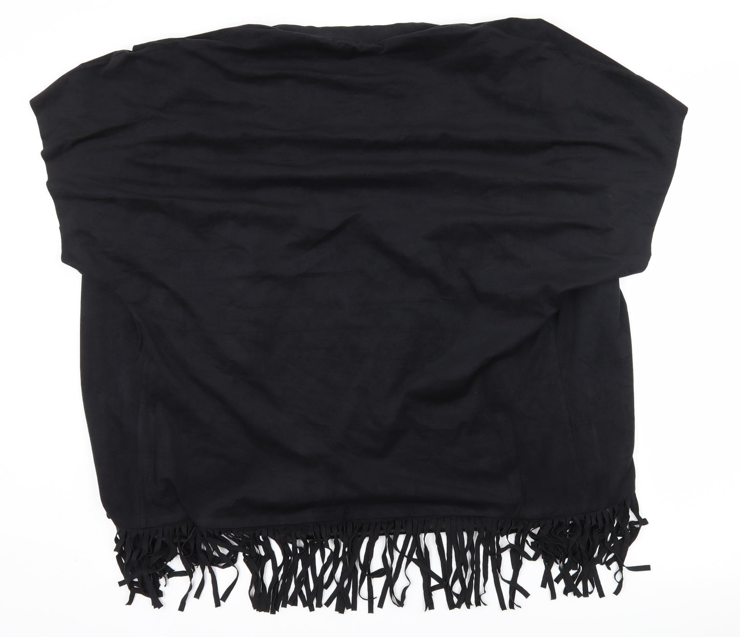 Cherry Couture Womens Black  Velour Kimono Blouse Size S