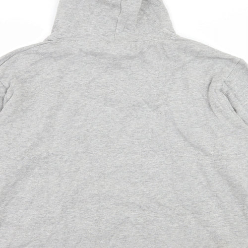 Blue Fin Womens Grey  Jersey Pullover Hoodie Size S