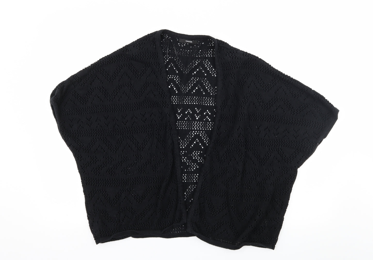 George Womens Black  Knit Cardigan Jumper Size 20