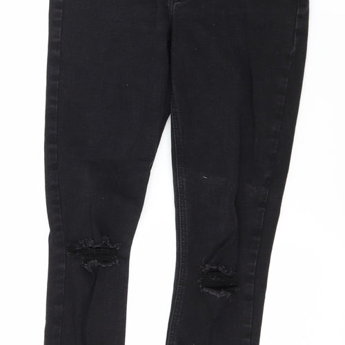 Denim & Co. Womens Black  Denim Skinny Jeans Size 10 L27 in