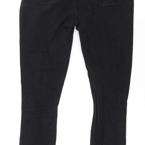 Denim & Co. Womens Black  Denim Skinny Jeans Size 10 L27 in
