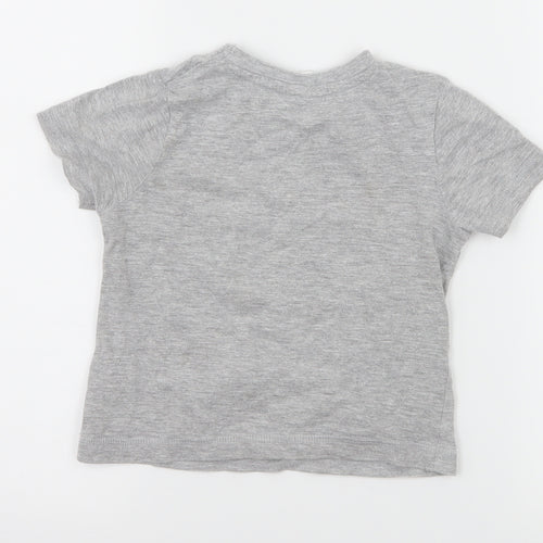 George Boys Grey Solid Jersey Cami Pyjama Top Size 18-24 Months  - PJ Masks