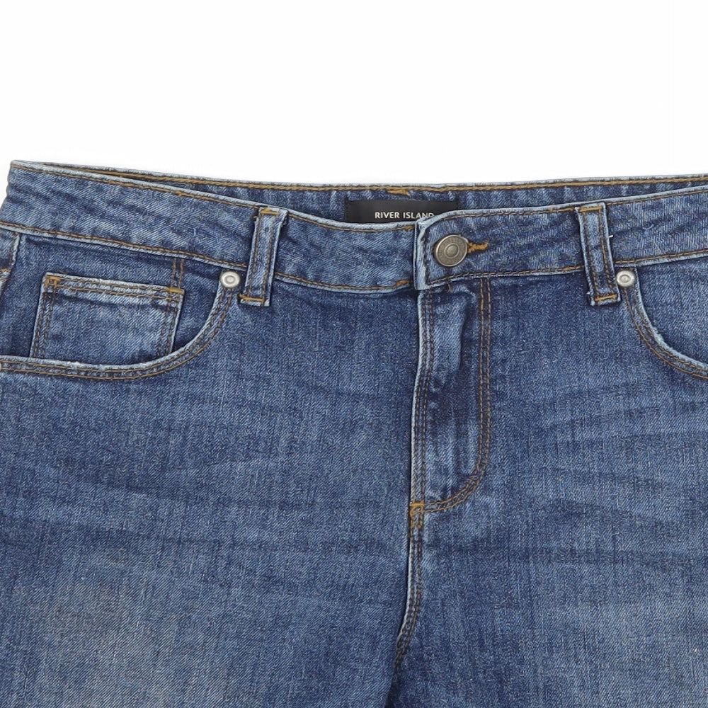 River Island Boys Blue  Denim Bermuda Shorts Size 11-12 Years