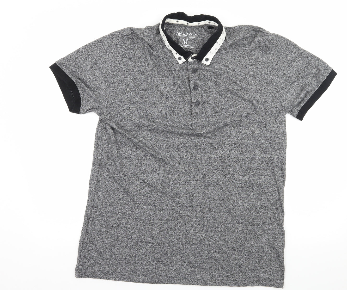 Twisted Soul Mens Grey  Jersey  T-Shirt Size M