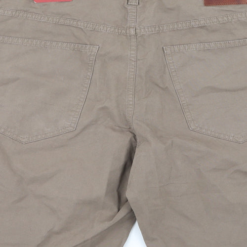 Tommy Hilfiger Mens Brown  Denim Bermuda Shorts Size 32 in