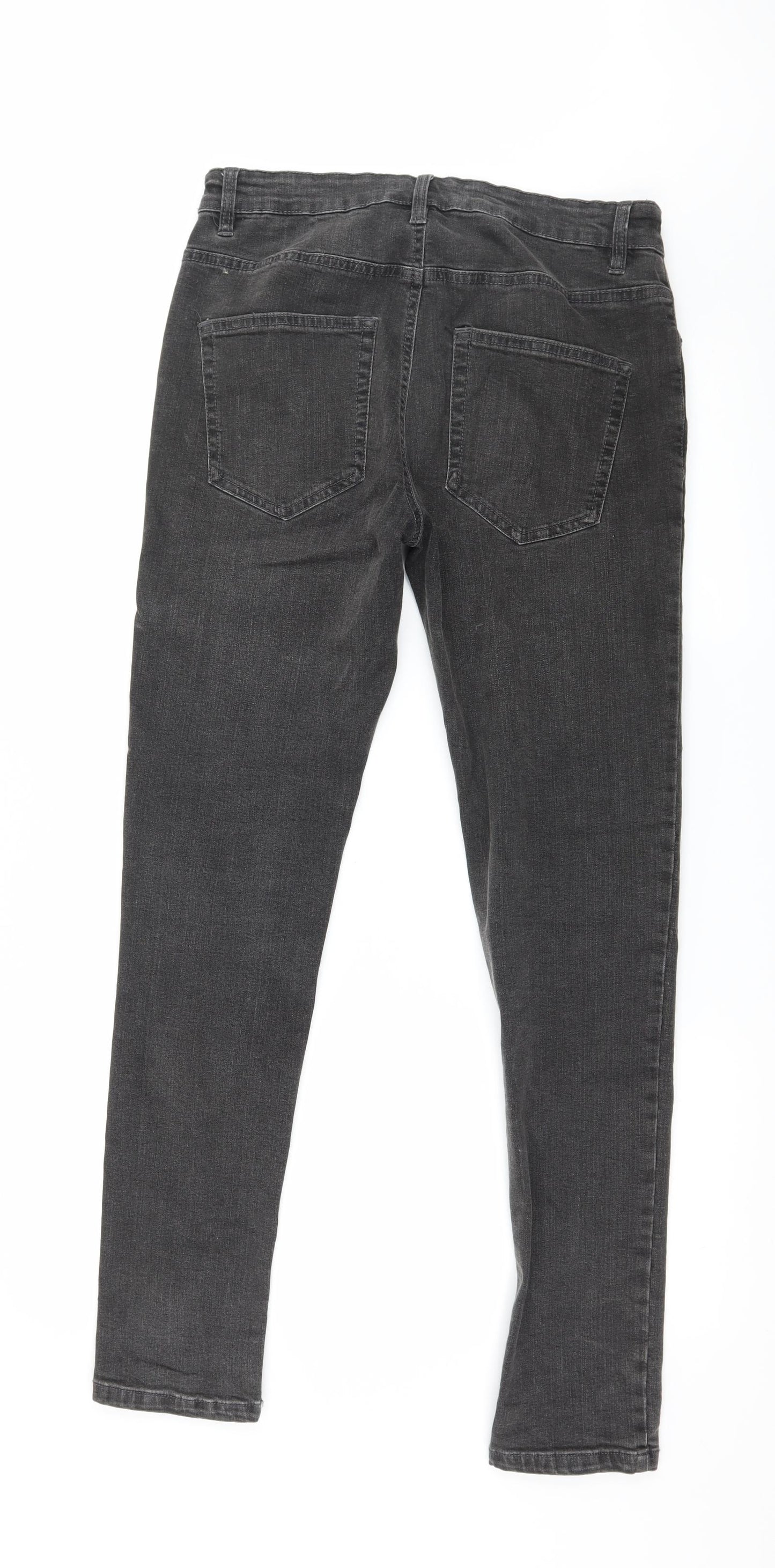 NEXT Mens Grey  Denim Straight Jeans Size 30 in L30 in