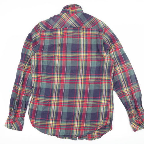 Topman Mens Multicoloured Plaid   Button-Up Size M