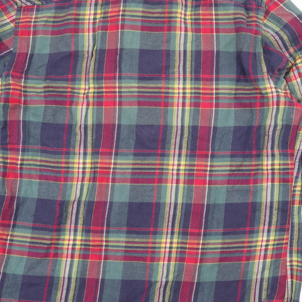 Topman Mens Multicoloured Plaid   Button-Up Size M