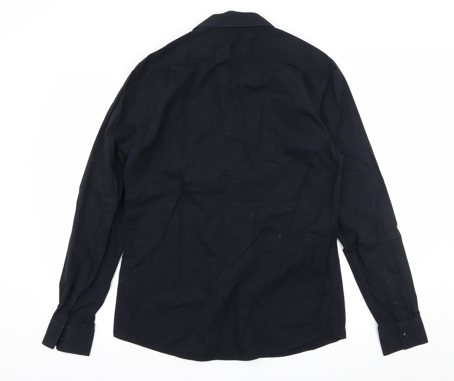Topman Mens Black    Button-Up Size M