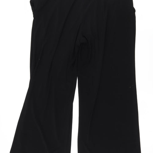George Womens Black  Jersey Trousers  Size 14 L27 in