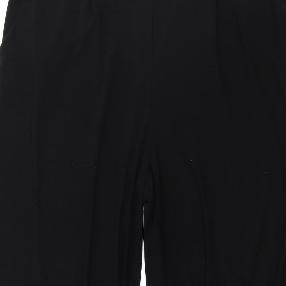 George Womens Black  Jersey Trousers  Size 14 L27 in