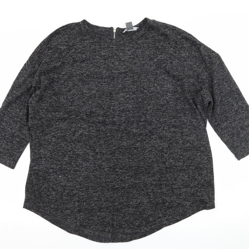 Primark Womens Grey  Knit Pullover Jumper Size 12