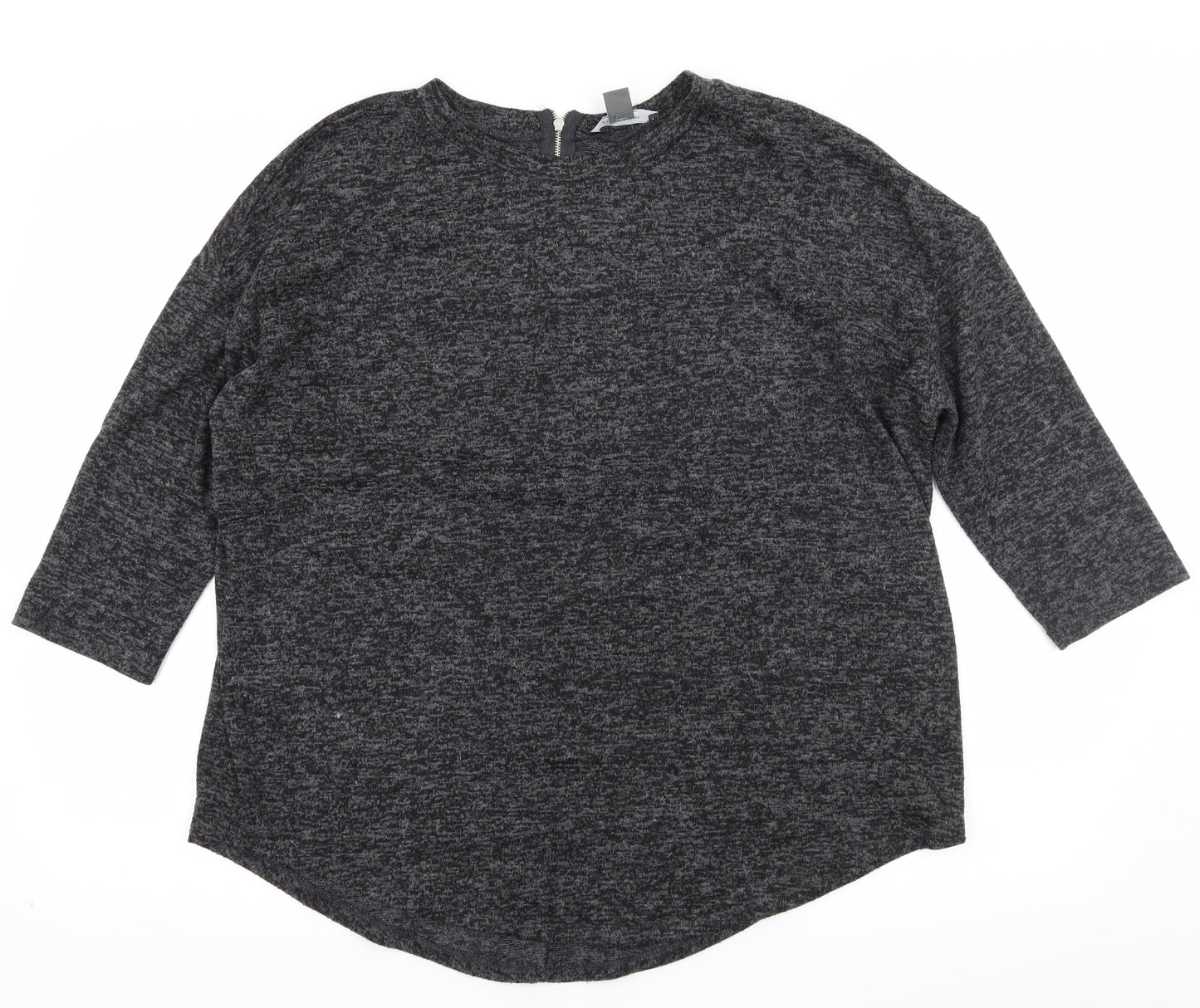 Primark Womens Grey  Knit Pullover Jumper Size 12