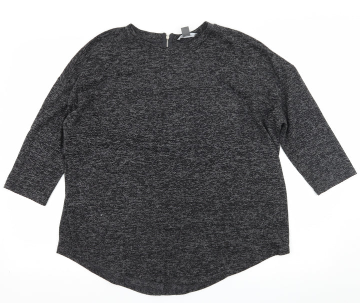 Primark Womens Grey  Knit Pullover Jumper Size 12