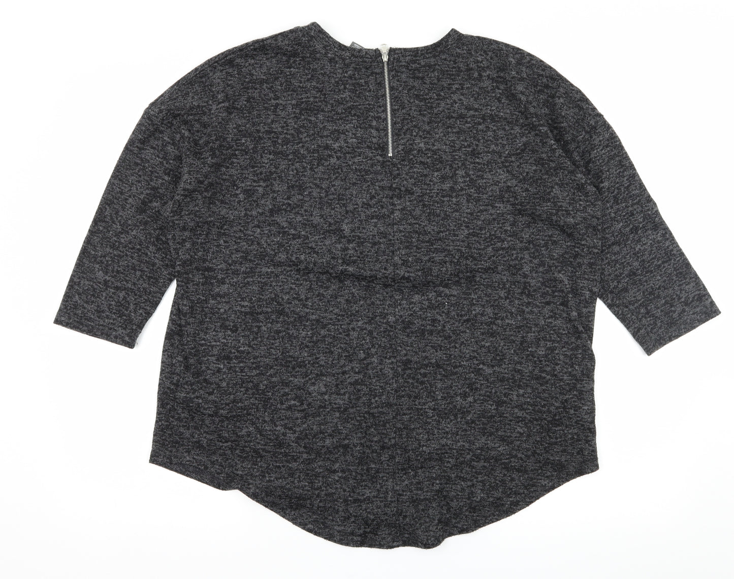 Primark Womens Grey  Knit Pullover Jumper Size 12