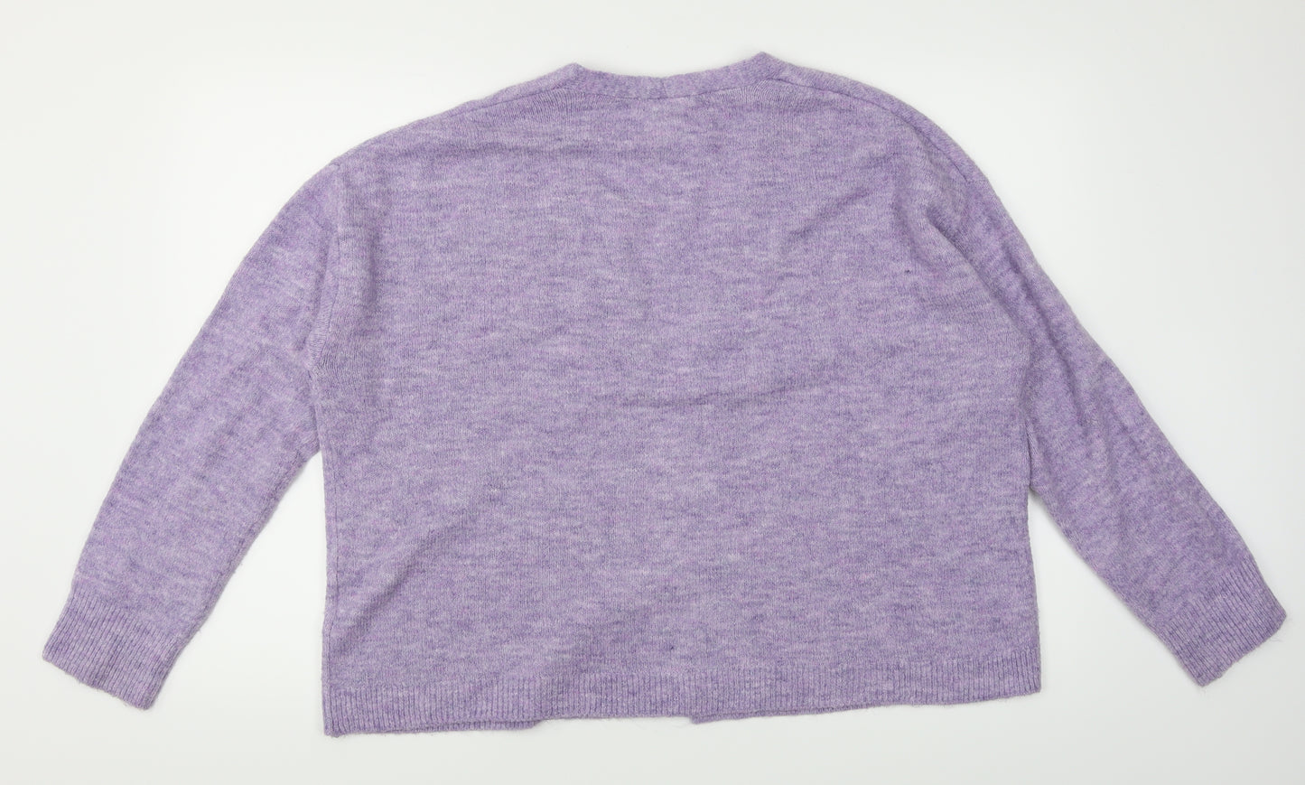 H&M Womens Purple  Knit Cardigan Jumper Size M