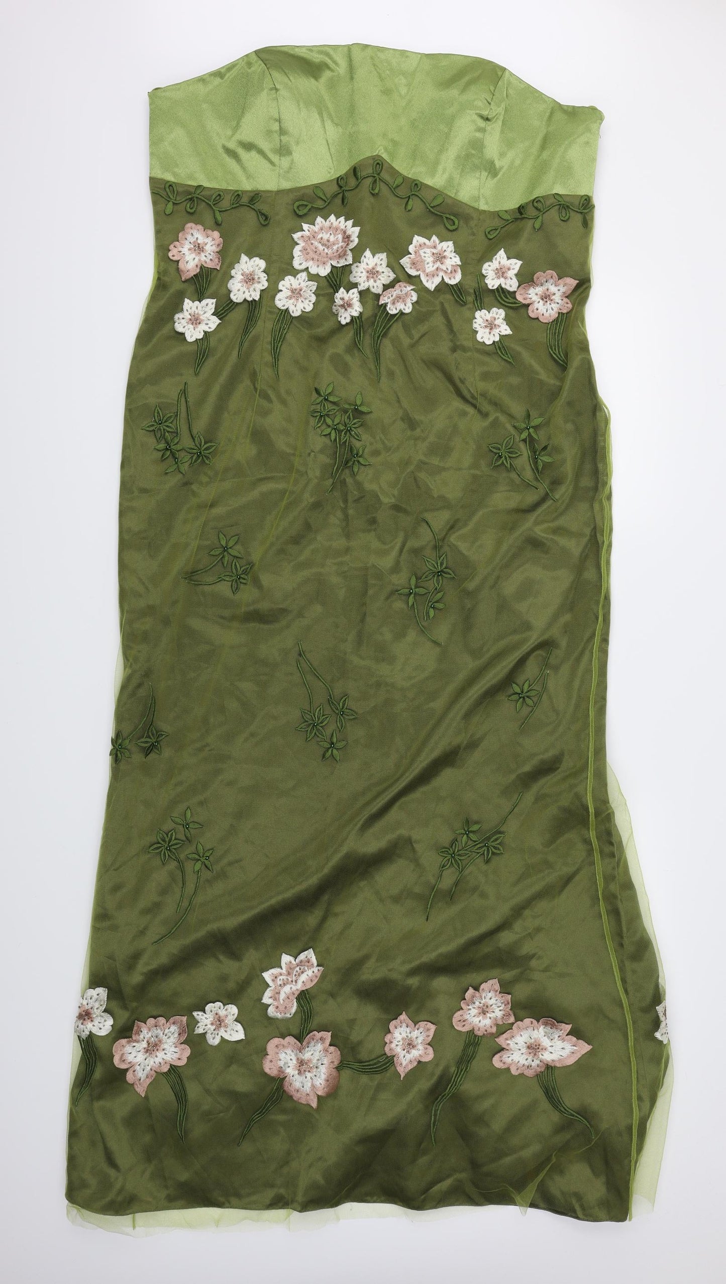 La Princess Womens Green Floral  Maxi  Size 22  - Occasionwear