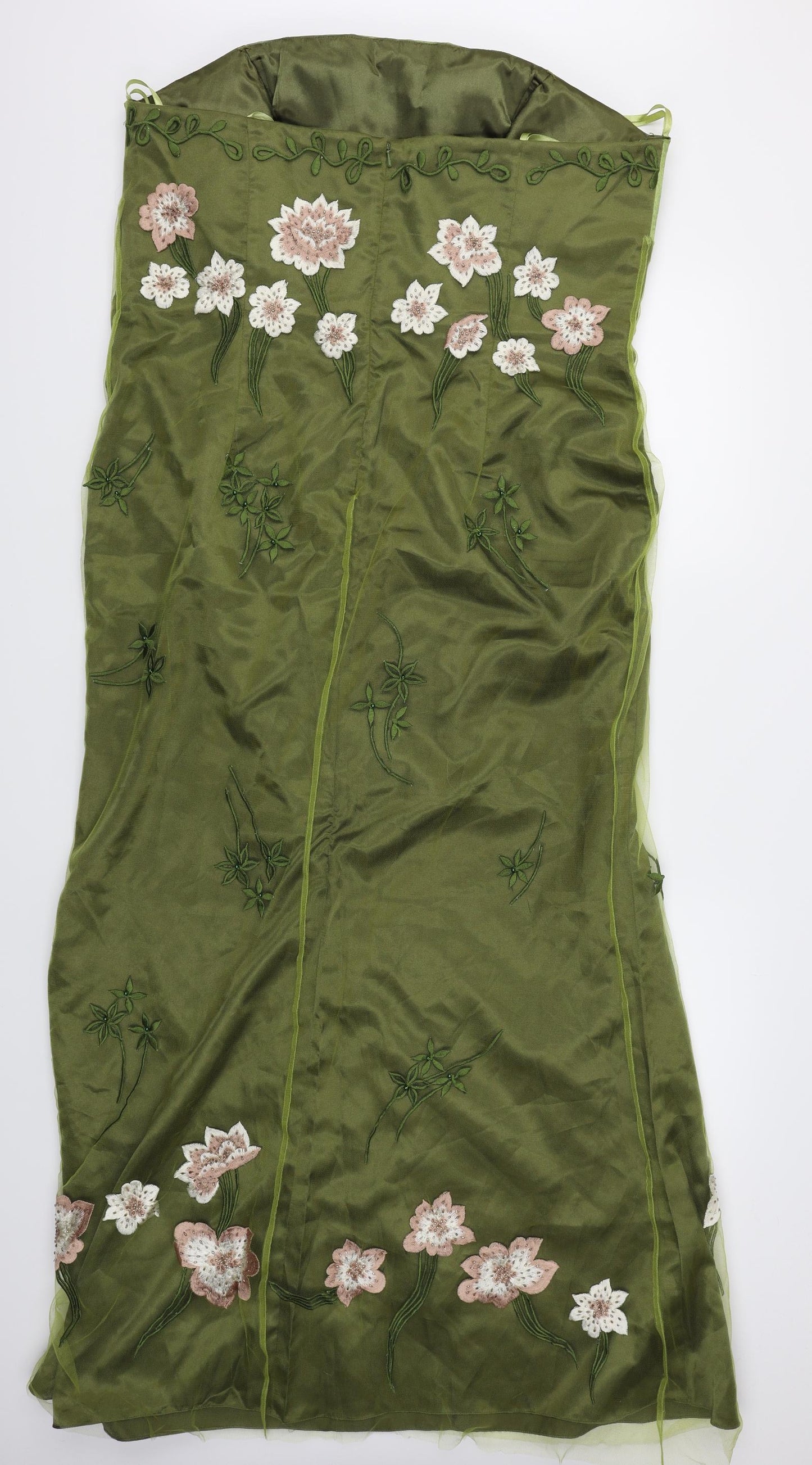 La Princess Womens Green Floral  Maxi  Size 22  - Occasionwear