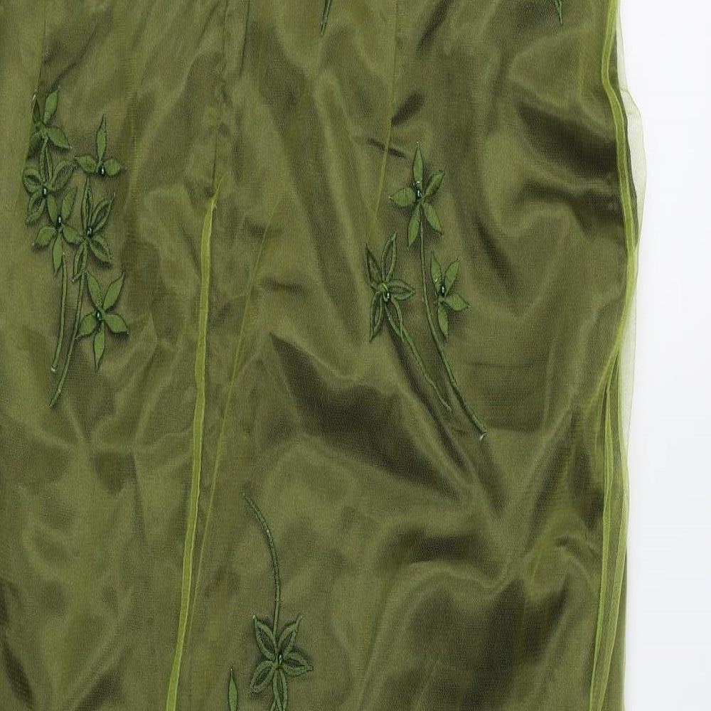 La Princess Womens Green Floral  Maxi  Size 22  - Occasionwear