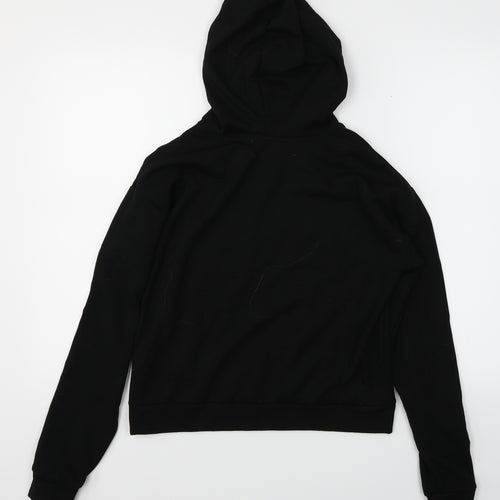 New Look Girls Black   Pullover Hoodie Size M