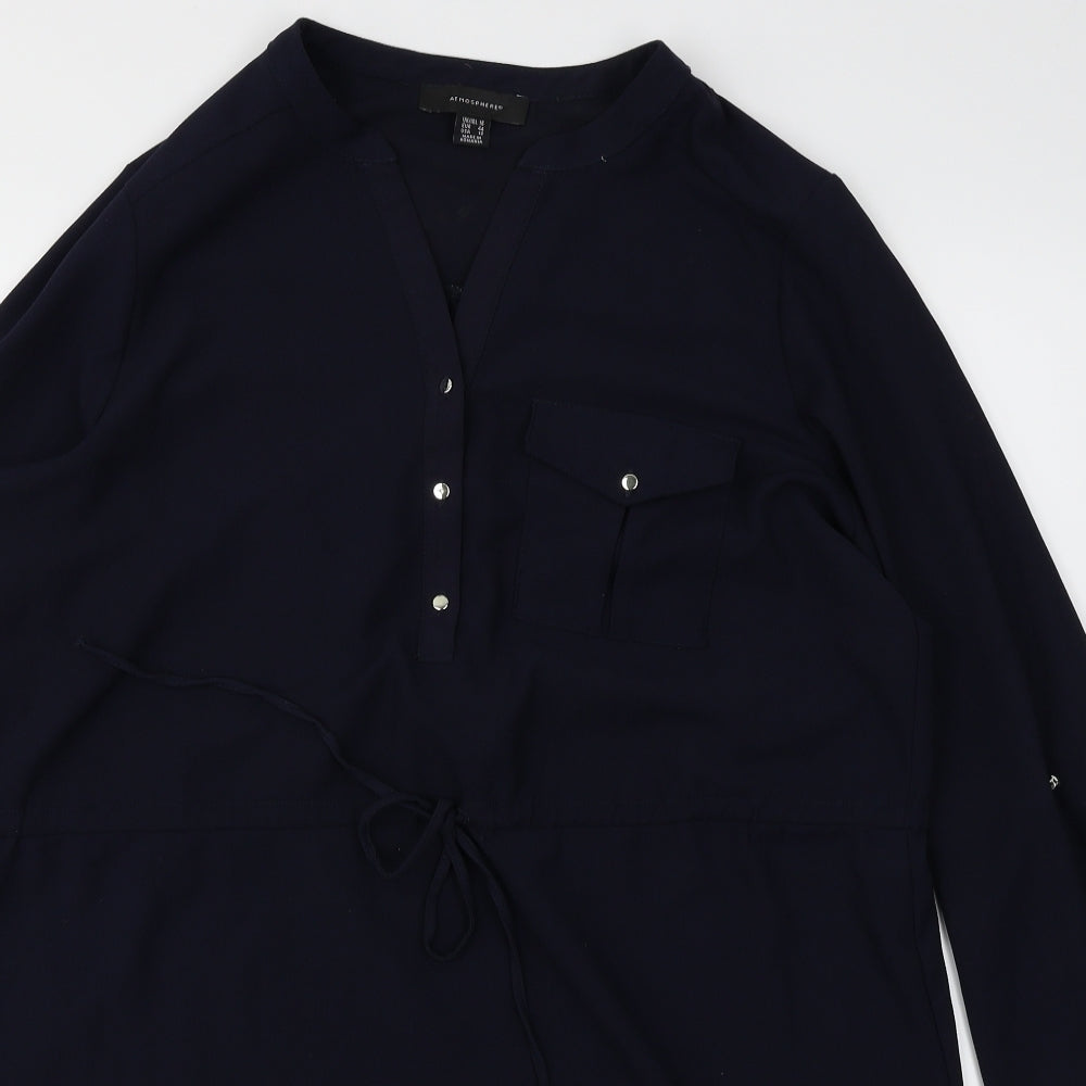 Atmosphere Womens Blue   Shirt Dress  Size 16