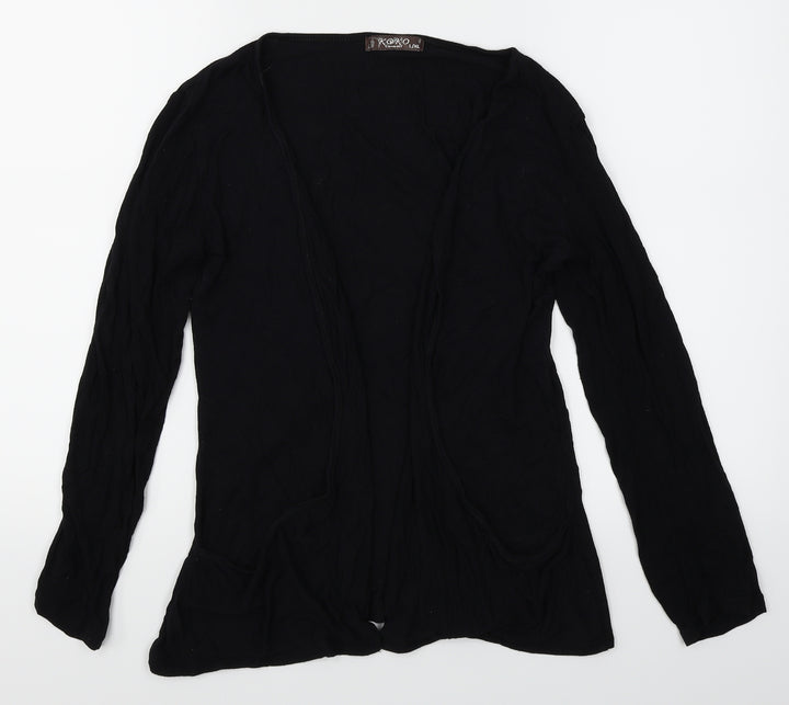 KOKO Womens Black Cardigan Jumper Size L