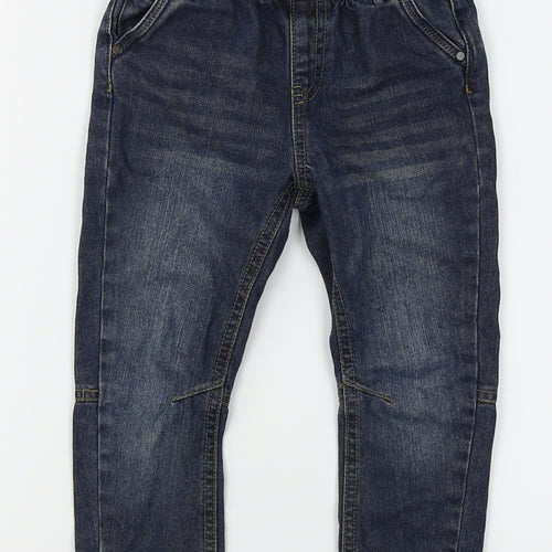 Matalan Boys Blue  Denim Cargo Jeans Size 18-24 Months