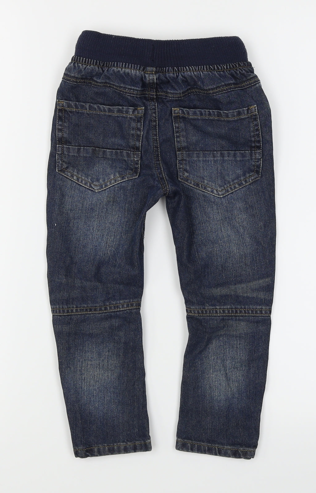 Matalan Boys Blue  Denim Cargo Jeans Size 18-24 Months