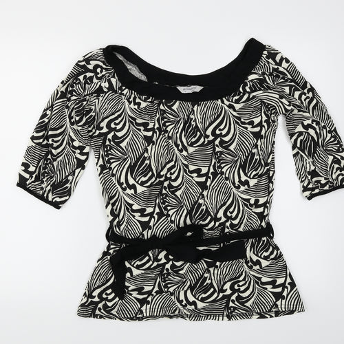 Atmoshpere Womens Black Paisley  Basic T-Shirt Size 14