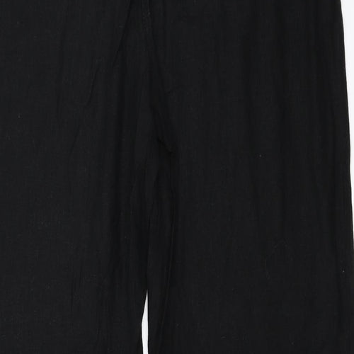 Papaya Womens Black   Trousers  Size 14 L32 in