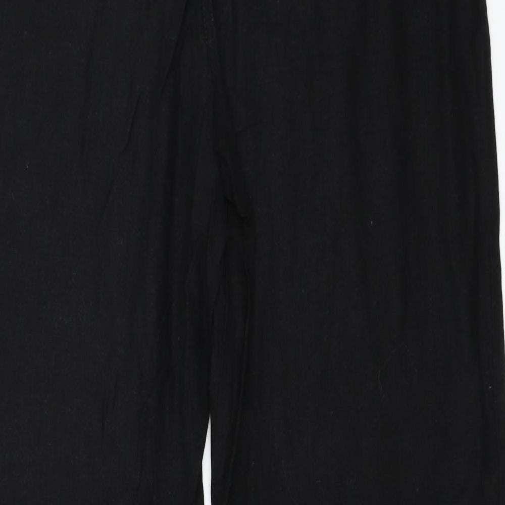 Papaya Womens Black   Trousers  Size 14 L32 in