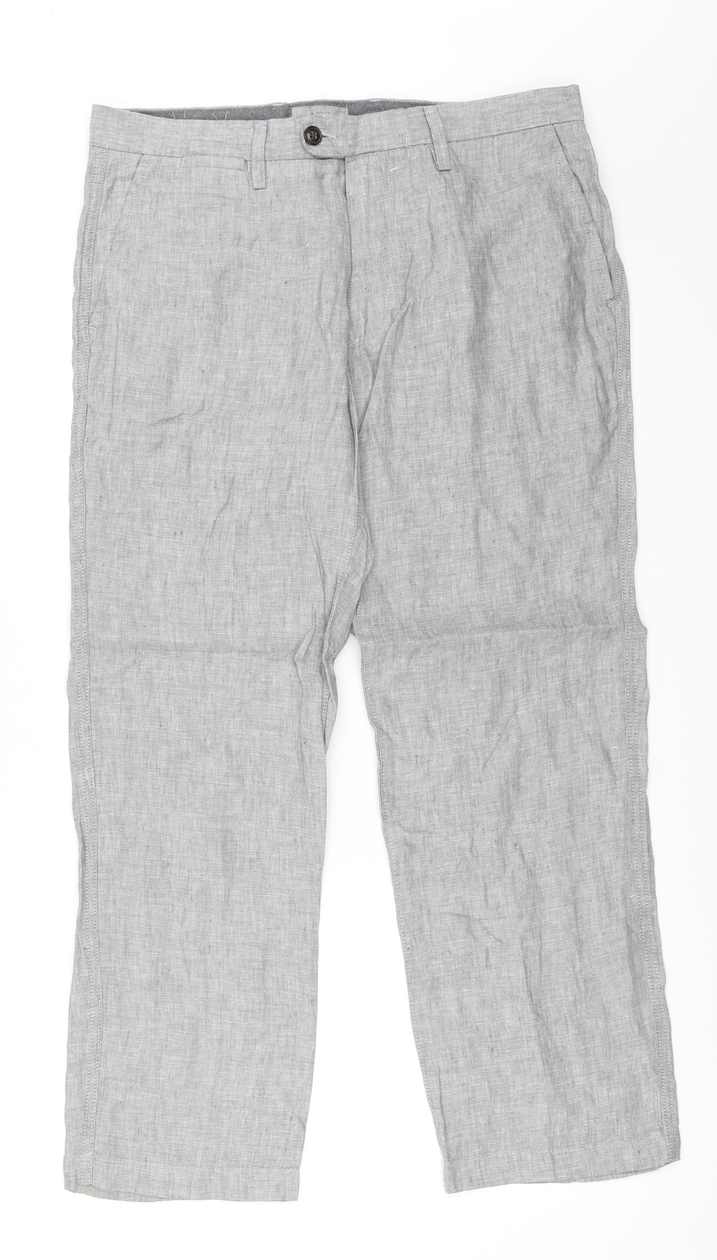 Marks and Spencer Womens Grey   Trousers  Size 34 in L29 in
