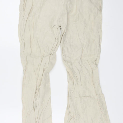 Oasis Womens Beige   Trousers  Size 8 L28 in