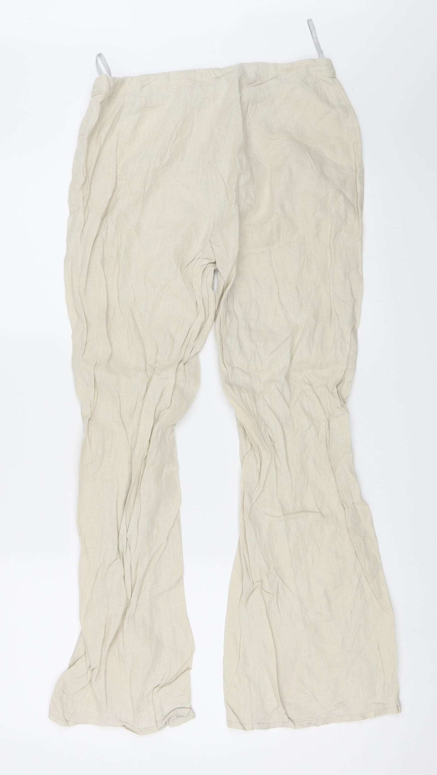 Oasis Womens Beige   Trousers  Size 8 L28 in