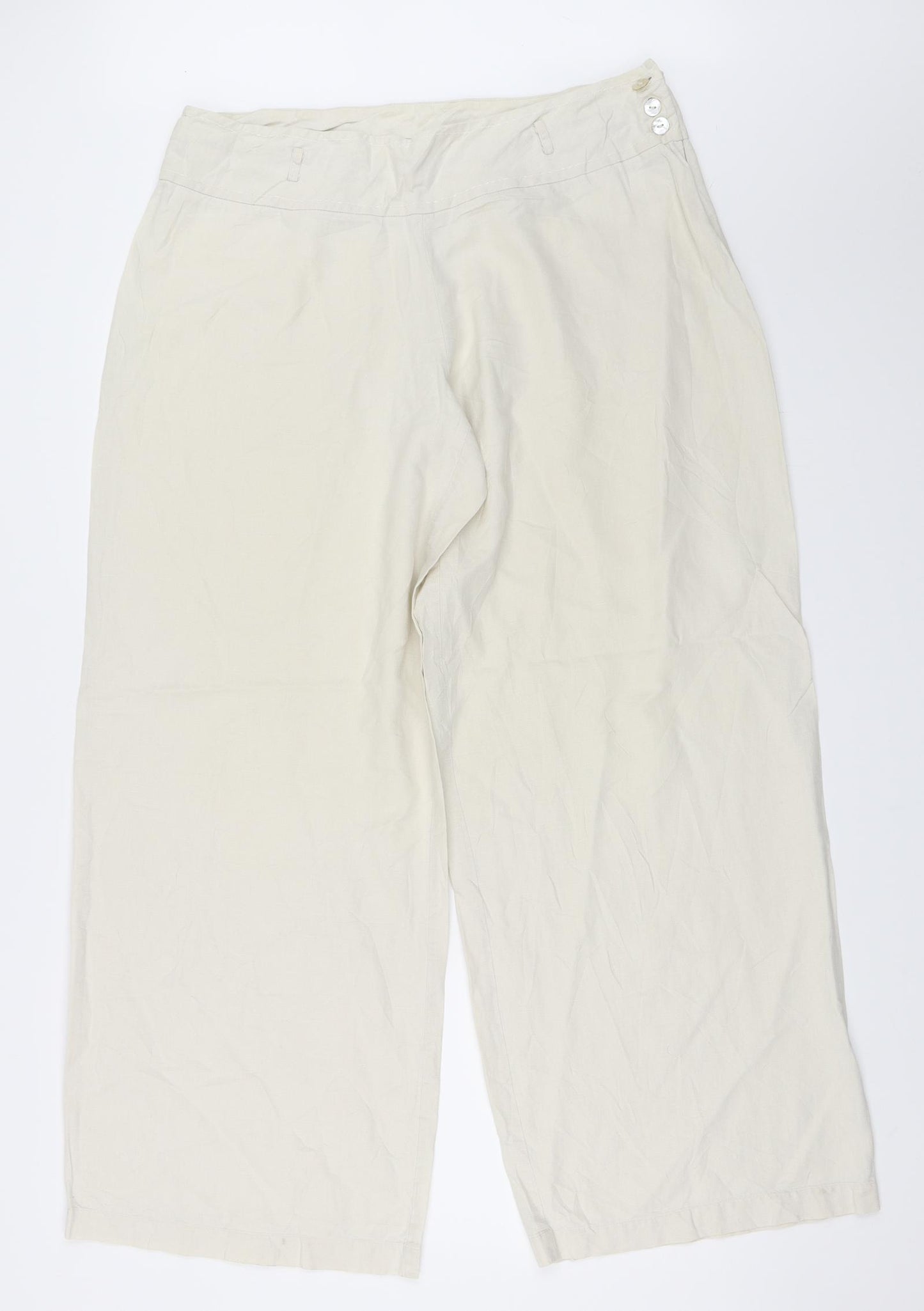 Fransa Womens Beige   Trousers  Size 44 L31 in