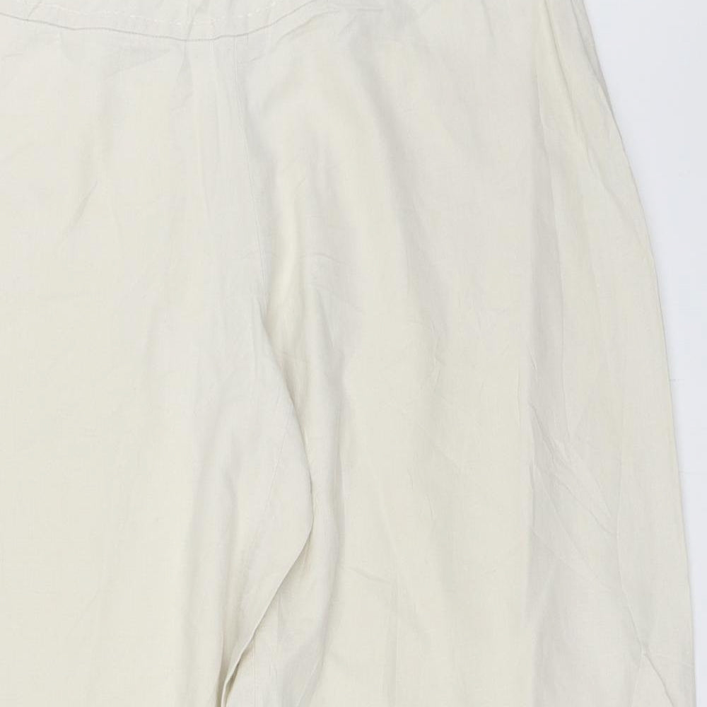 Fransa Womens Beige   Trousers  Size 44 L31 in