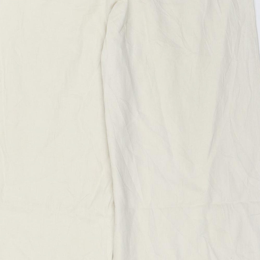 Fransa Womens Beige   Trousers  Size 44 L31 in