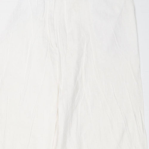 Evie Womens White   Trousers  Size 14 L20 in
