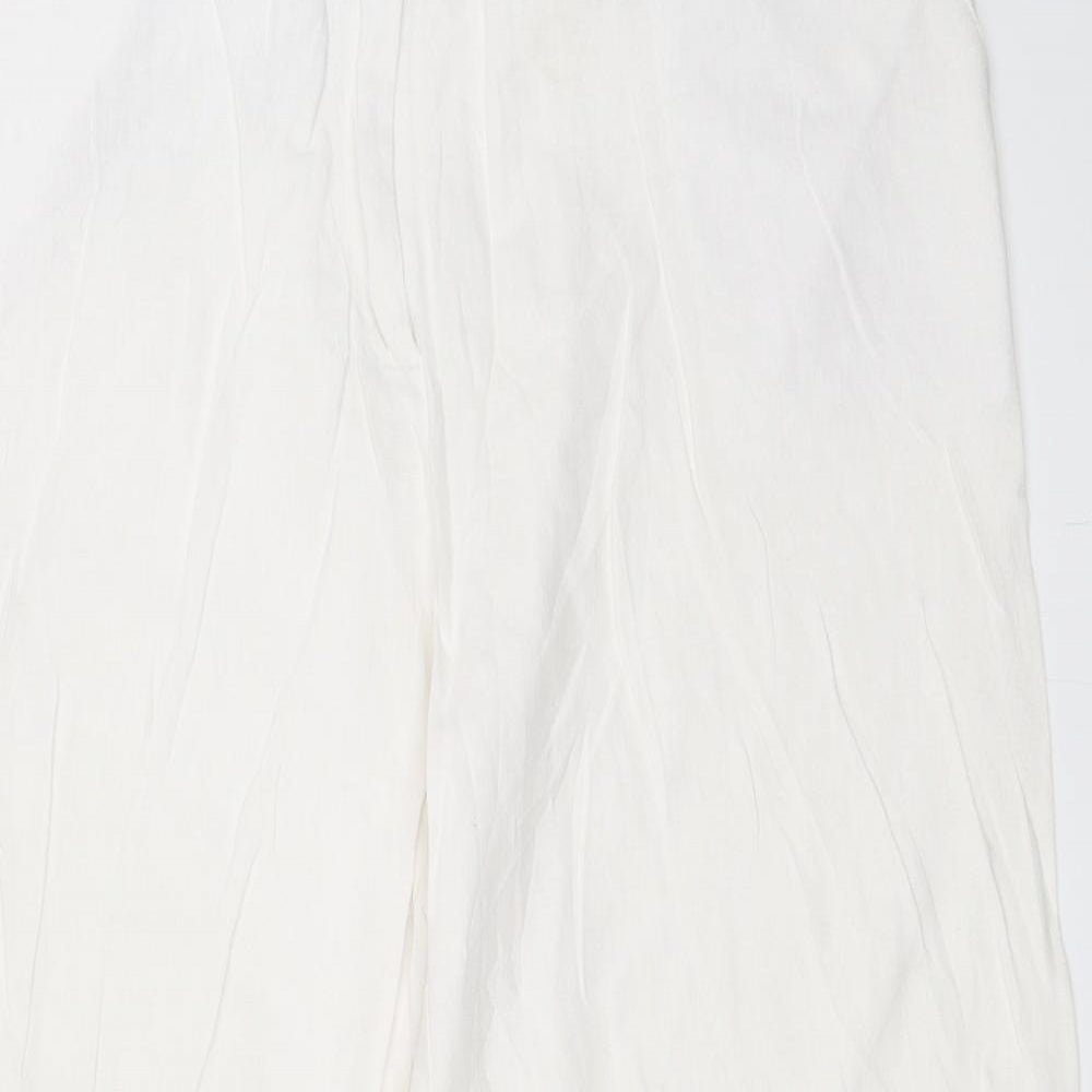 Evie Womens White   Trousers  Size 14 L20 in