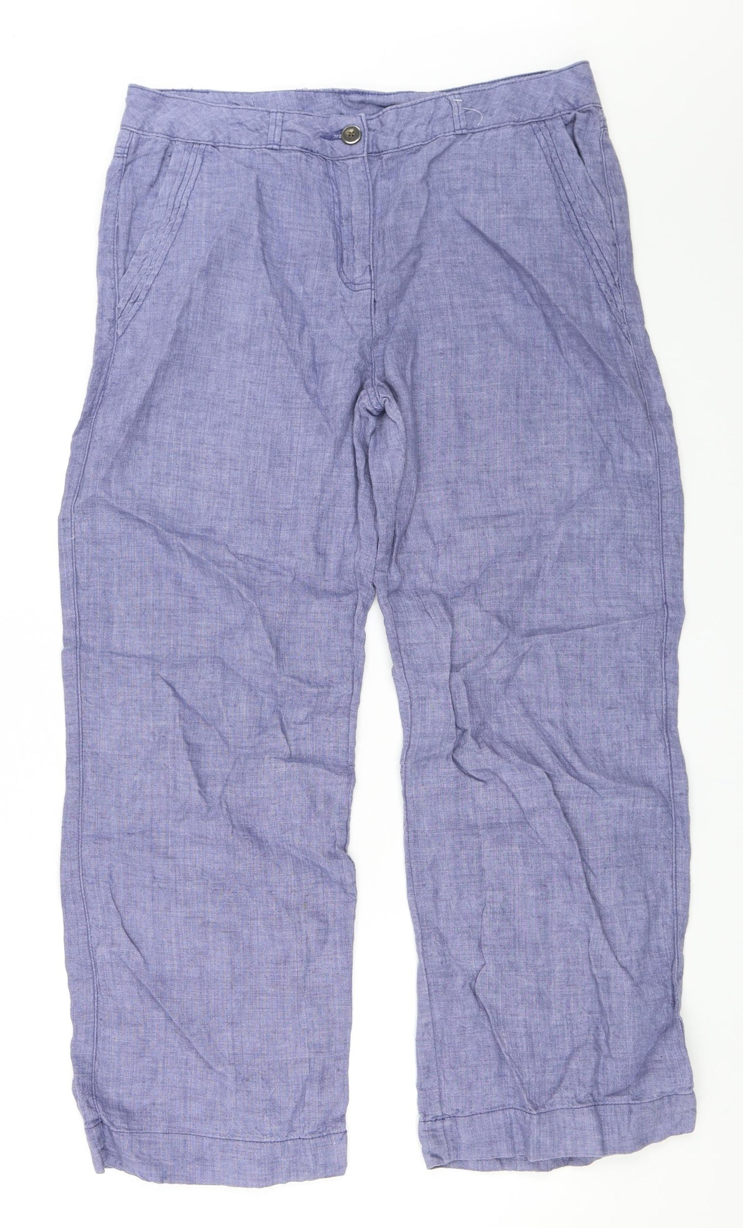 George Womens Blue   Trousers  Size 12 L28 in