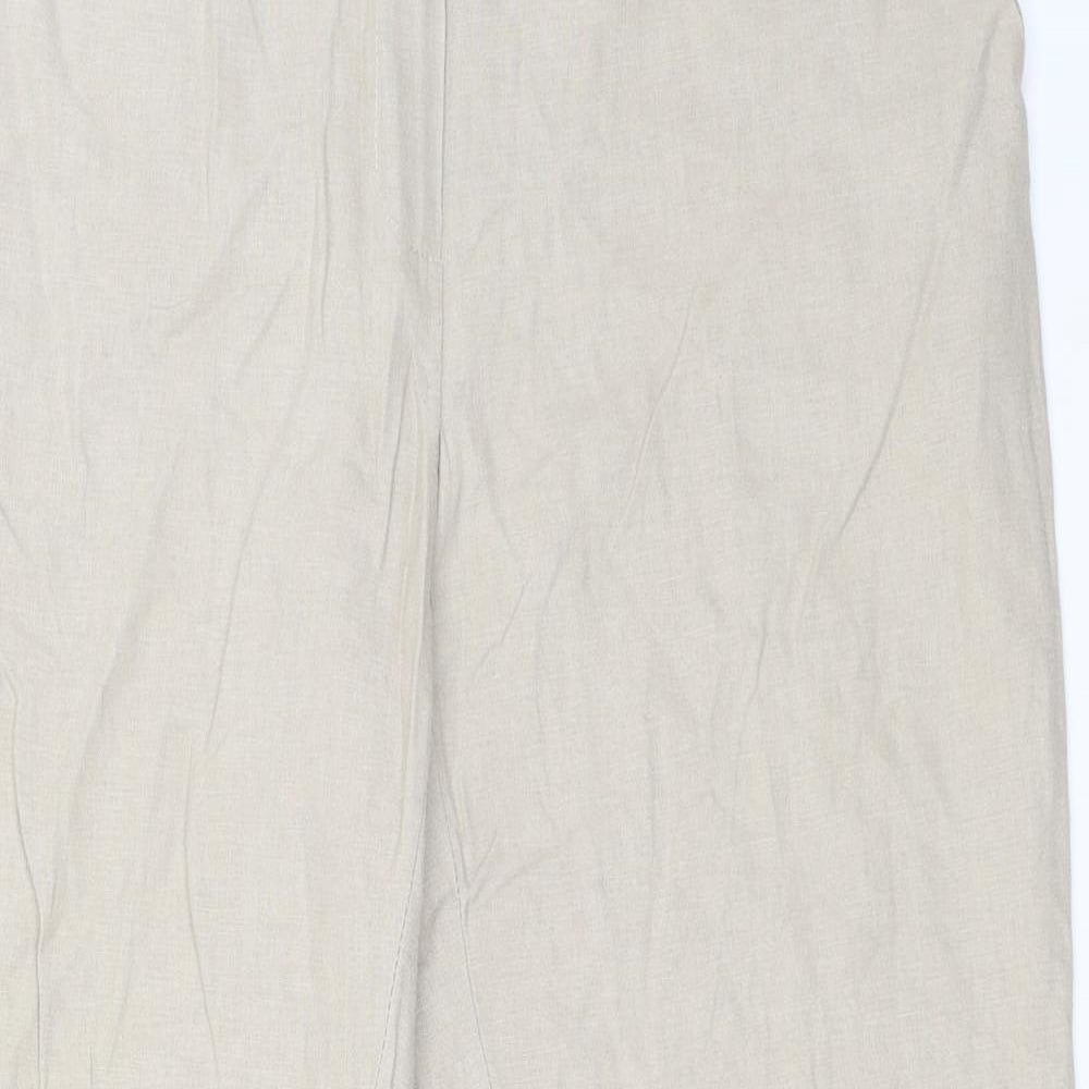 Marks and Spencer Womens Beige   Trousers  Size 12 L28 in
